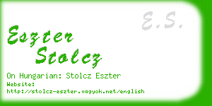 eszter stolcz business card